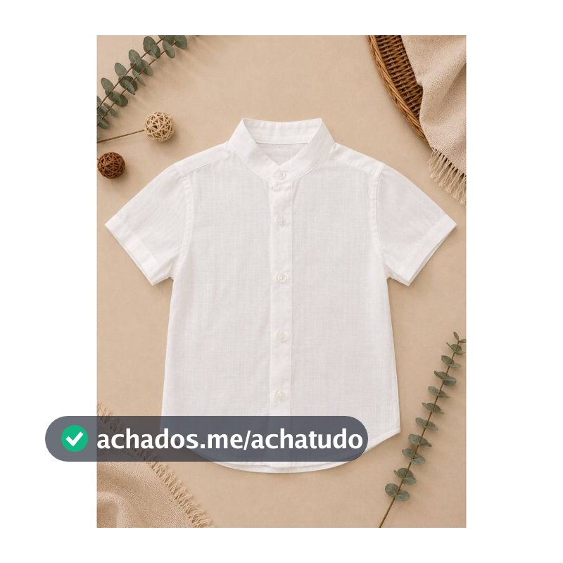 Camisa Viscolinho Infantil Gola Padre Menino Verão Tendência Premium 4 a 14 Anos