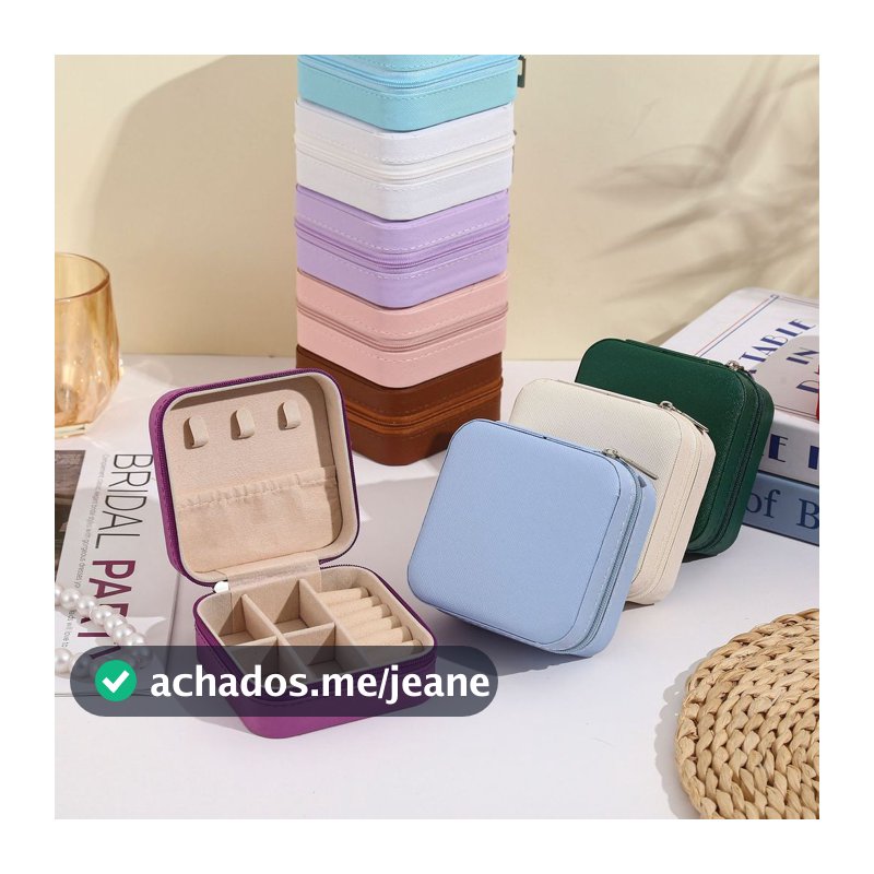 Kit1-4pcsCaixa de joias portátil, bolsa de viagem, caixa de armazenamento, bolsa para anéis, presente requintado