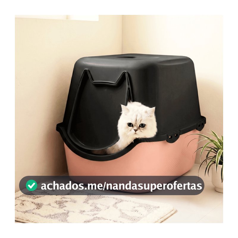 Caixa Areia Fechada Banheiro Toalete Sanitário Gato Antiodor Durapets