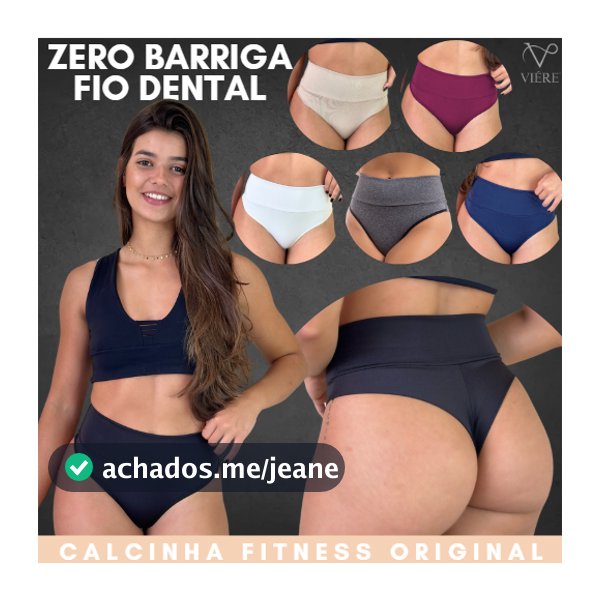 Kit Até 10 Calcinha Zero Barriga Cos Cinta Modeladora Fio Duplo Cintura Alta Forro Algodão Cores Sortidas