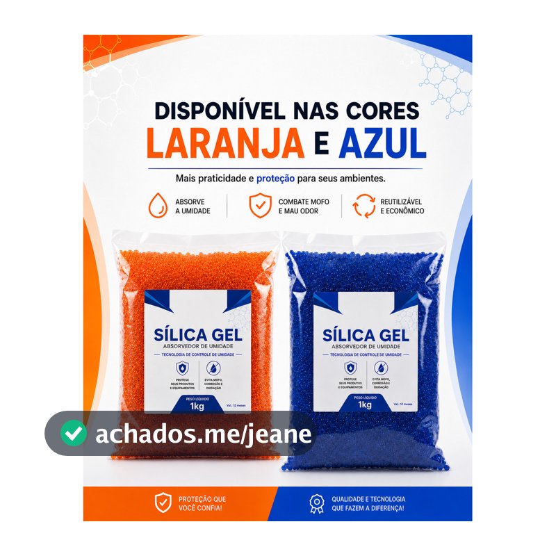 Sílica Gel Desumidificante 1kg Premium