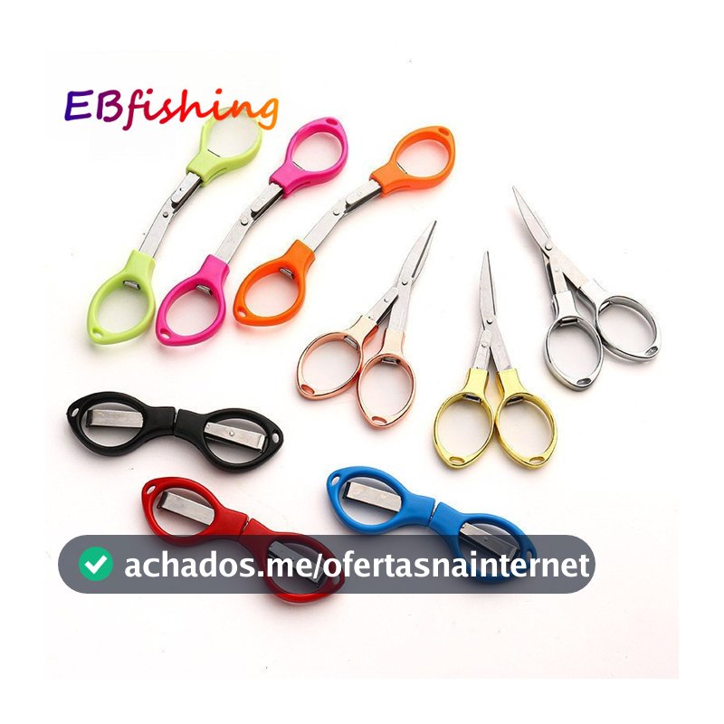 3 Pçs Linha De Pesca Tesoura Dobrável Pequena Sub Principal Grande Cavalo