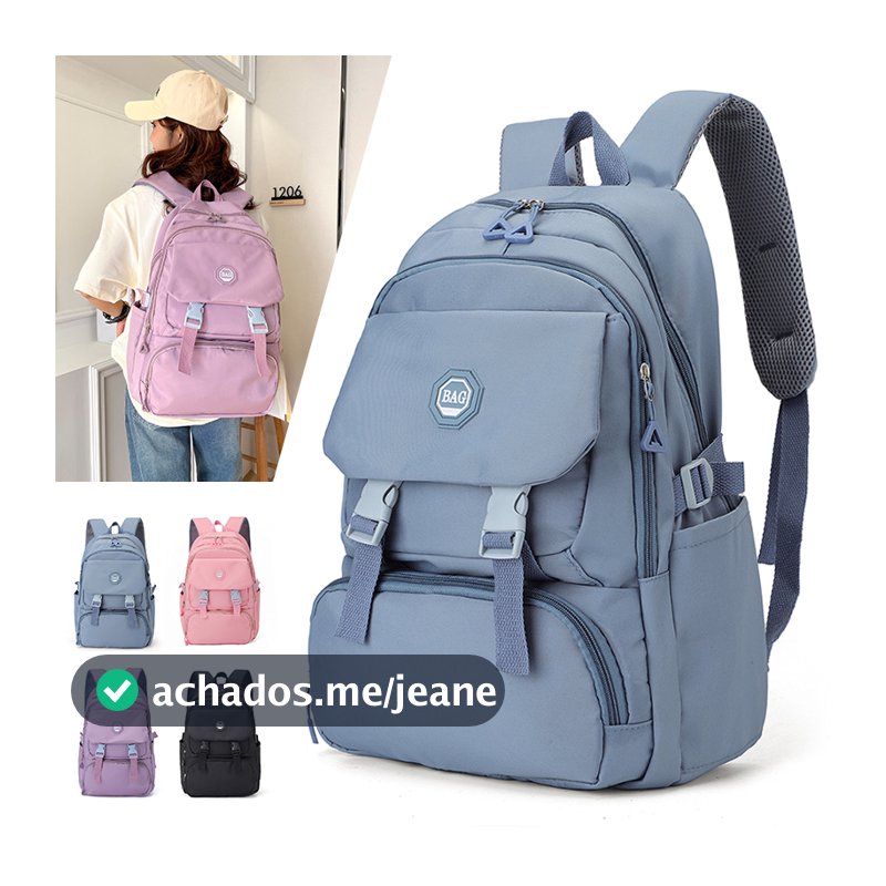 Mochila Feminina Escolar Universitária De Viagem Moda Casual Unissex