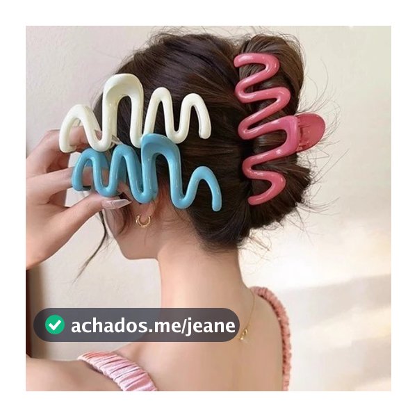 Clipe De Garra De Cabelo De Gelatina Fosca Coreana Antiderrapante Forte Fixação- Meninas Uso Diário