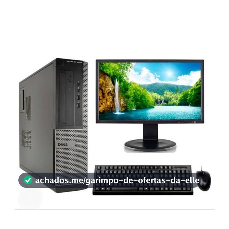 Kit Pc computador cpu Dell ou HP Core i3 ou i5 Memoria Ddr3 HD160 Wi-fi Windows11 Monitor 16 Teclado Mouse Roda jogos 🎮