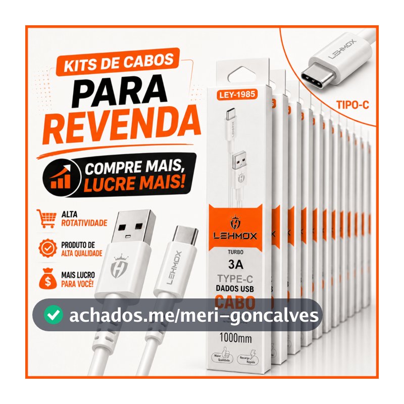 Kit 5/10/15 Cabo Carregador Tipo C Cabo de Celular USB tipo C