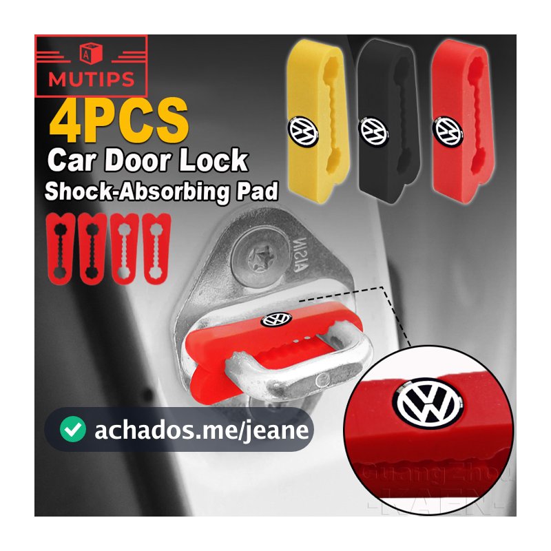 Almofada De Amortecedor Para Fechadura De Porta De Carro Volkswagen Faixa De Silicone Protetora De Fivela VW Polo UP T C