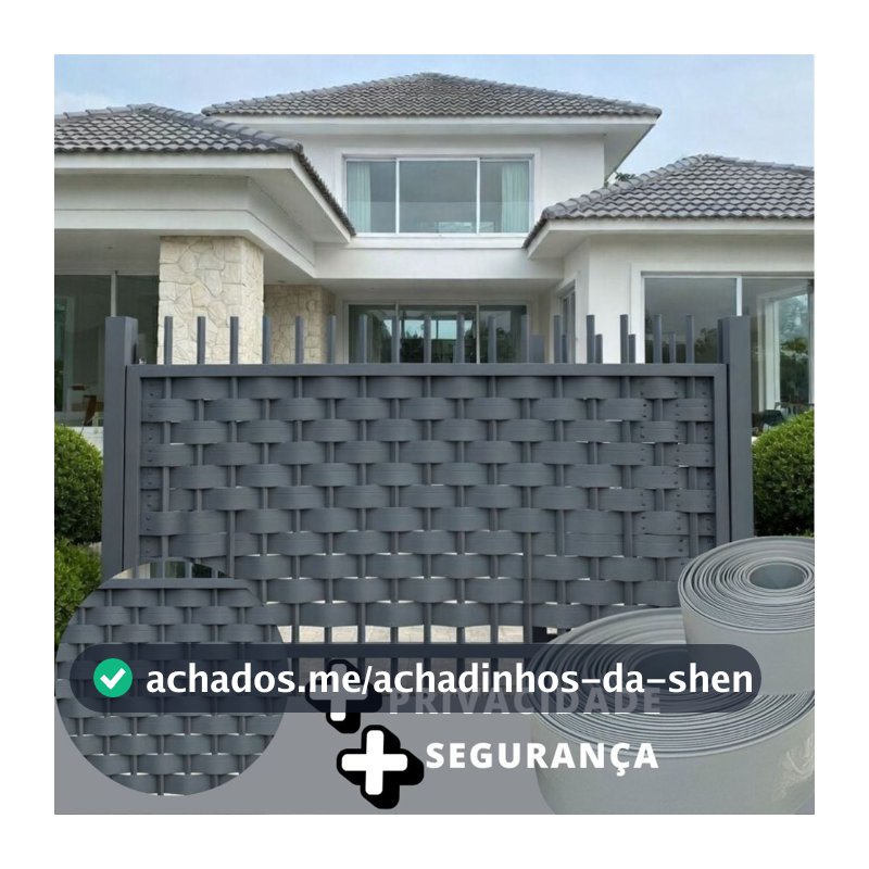 Protetor de Portão Varias Cores  (Tam: 50, 25 ou 10m de comp X 7 cm de altura)