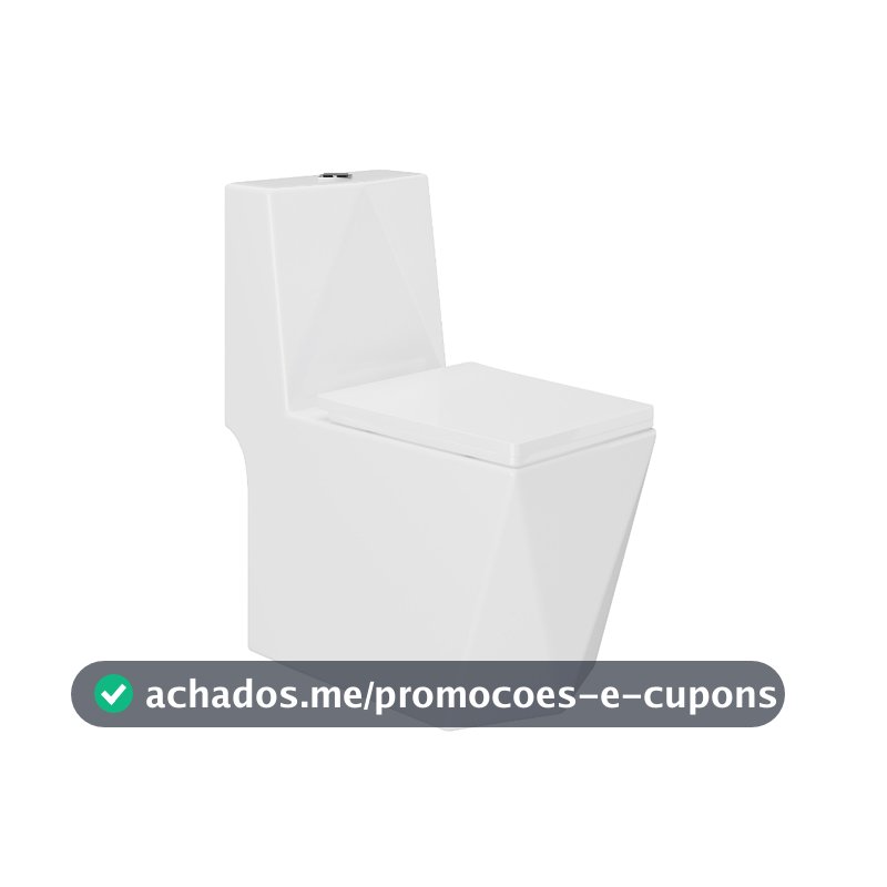 Vaso Sanitário Monobloco Cerâmica Modelo Diamante - VAB0005 Tubrax