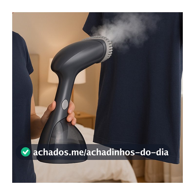 Passadeira a Vapor Portátil Painel Cerâmico 1500W 110V 220V Aquecimento Rápido 7 Furos