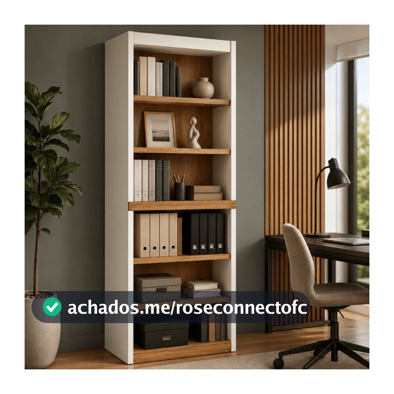PROMOÇÃO Livreiro Organizador Estante Multiuso Para Escritorio Sala Bipartido 2 Modulos Cores
