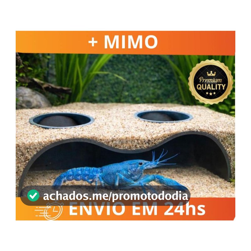 Caverna para Aquário  – Toca Gruta para Peixes Betta Camarões Doce e Marinho | Material Atóxico Resistente