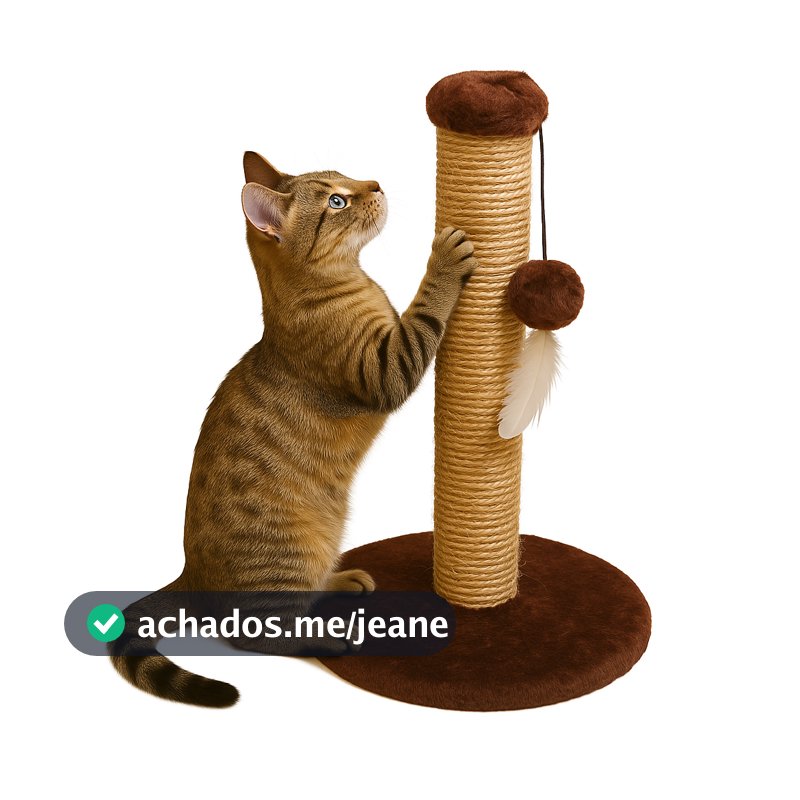 Arranhador Para Gatos Poste Com Brinquedo