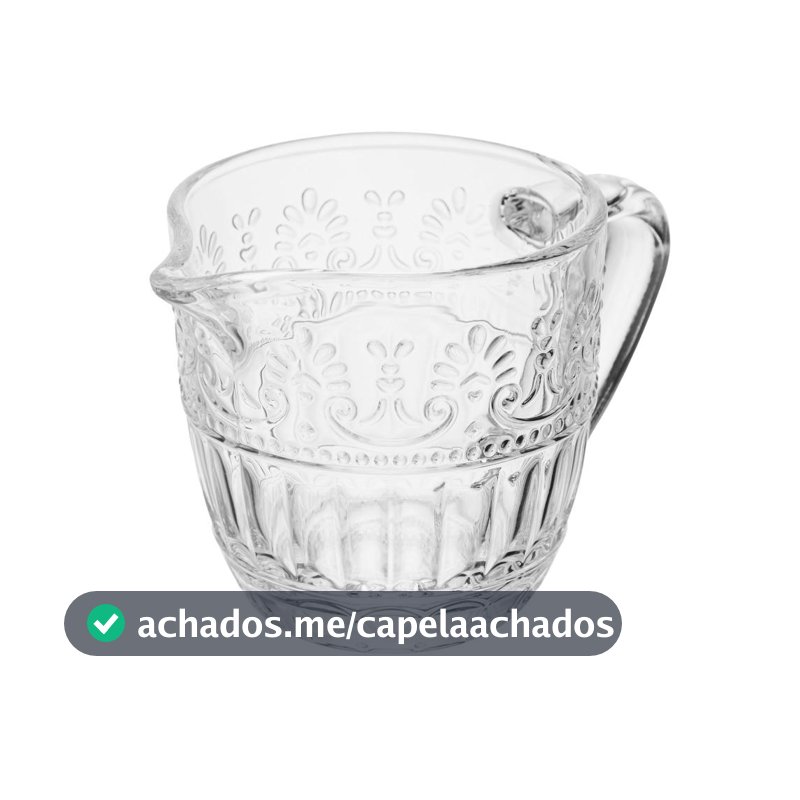 Mini Leiteira Mauve 230ml Cristal Wolff para Servir Leite Caldas Molhos Café Mesa Posta Elegante Compacta Sofisticada