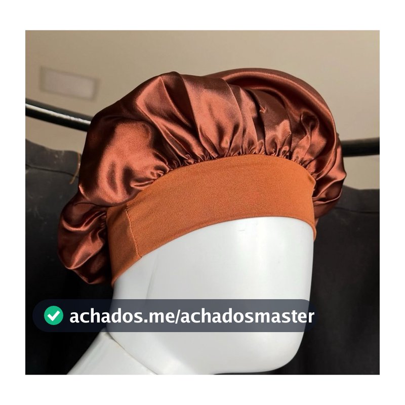 2 Touca de cetim faixa cor aleatória