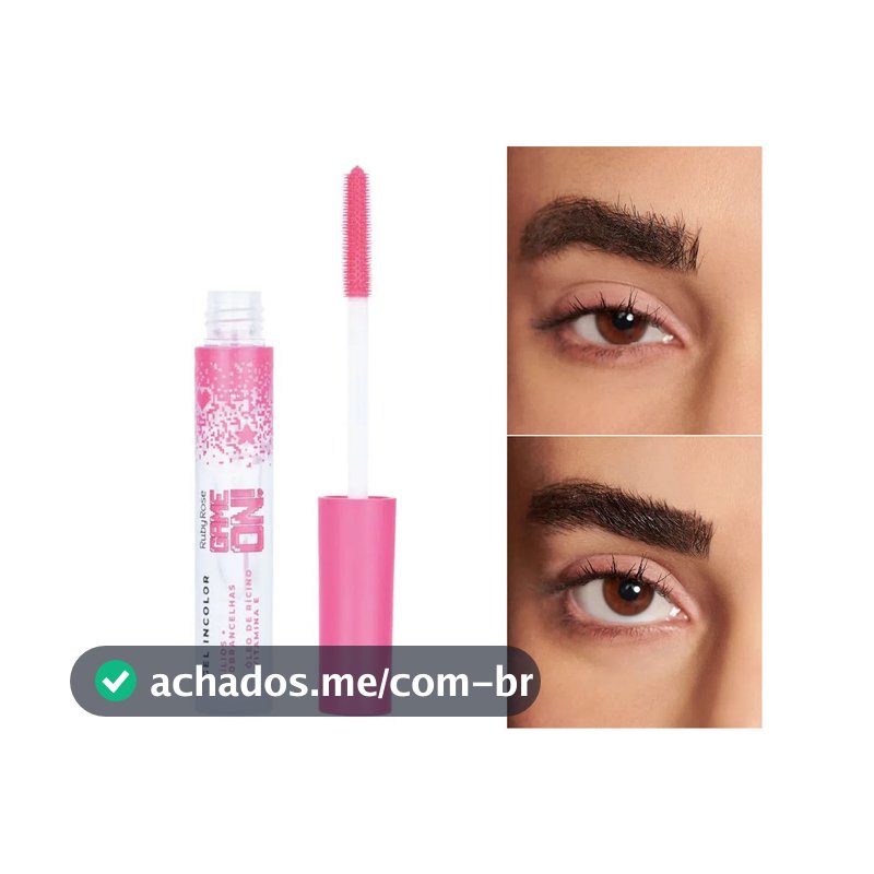 Gel Incolor Cilios e Sobrancelhas Ruby Rose Game On Hb509