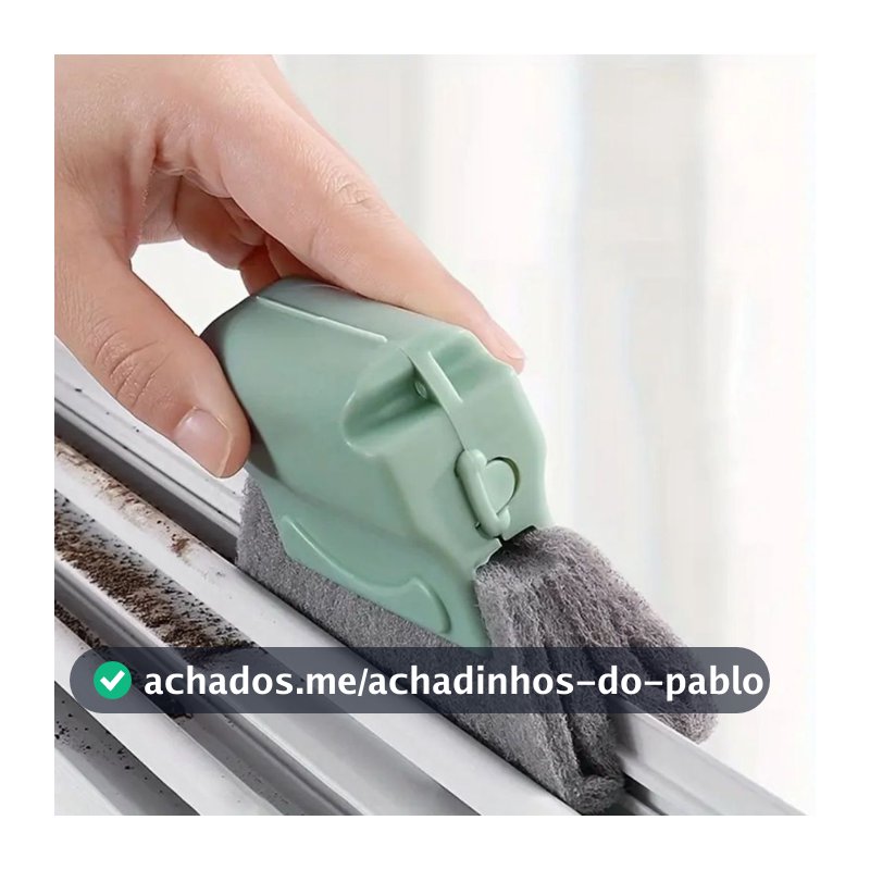 Limpador Janela Escova Limpeza Cantos Multiuso Janelas Cozinha Fogão Limpa Frestas Casa Microfibra