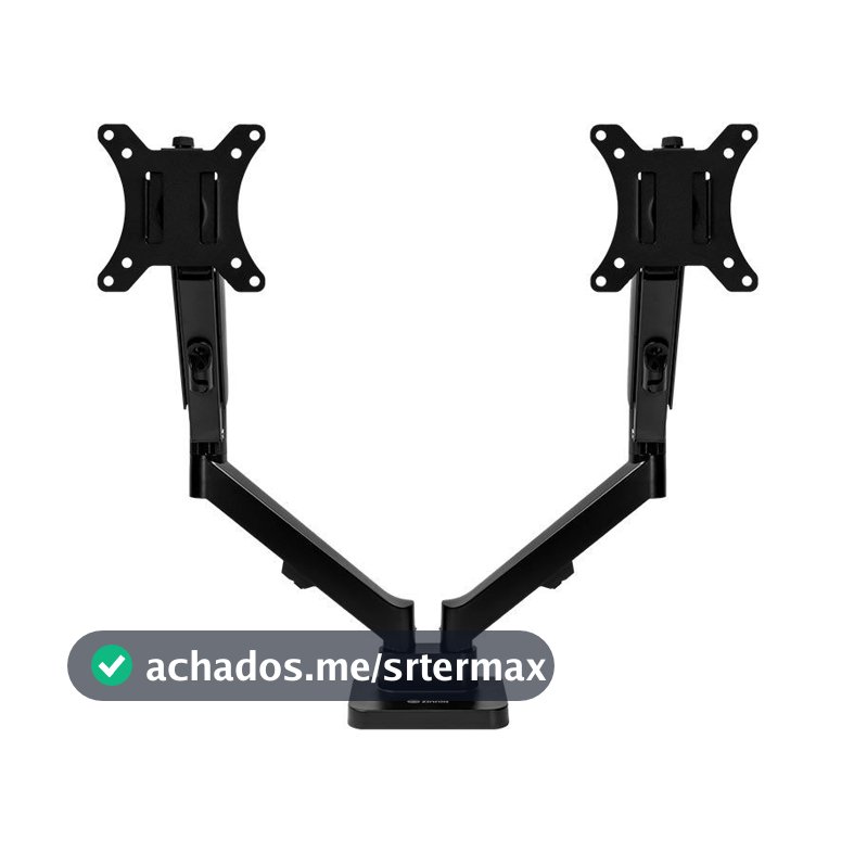 Suporte Articulado Para 2 Monitores 13 a 32 Pistão a Gás Zinnia Nimbo 210 Preto,ZNO-ZNNBO210-BK01-V2