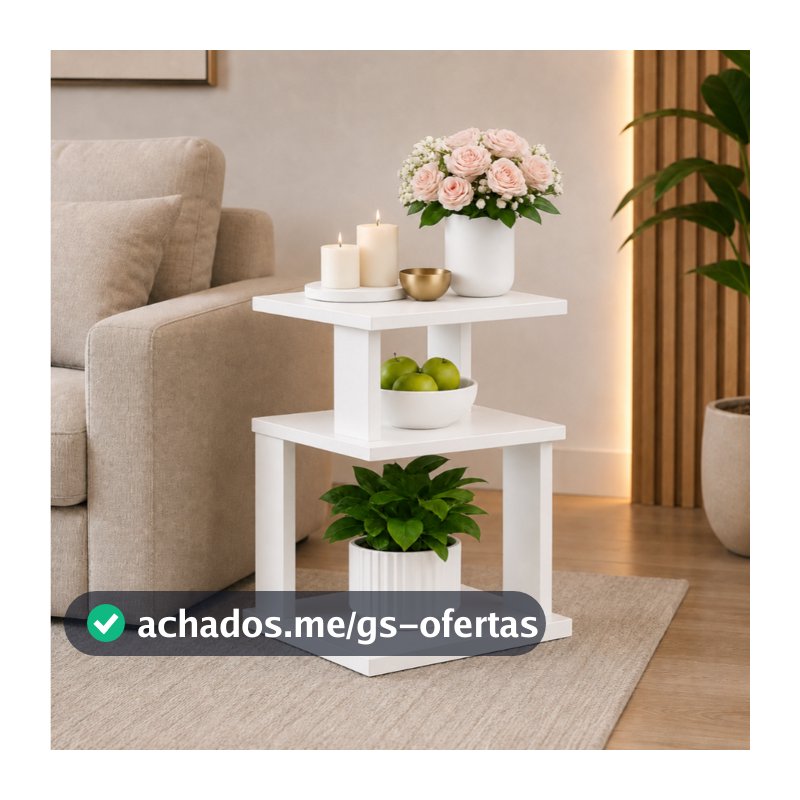 Mesa Lateral E Canto De Sofá Mesinha Apoio Aparador Sala Cabeceira Quarto Moderno Luxo ENVIOS FULL