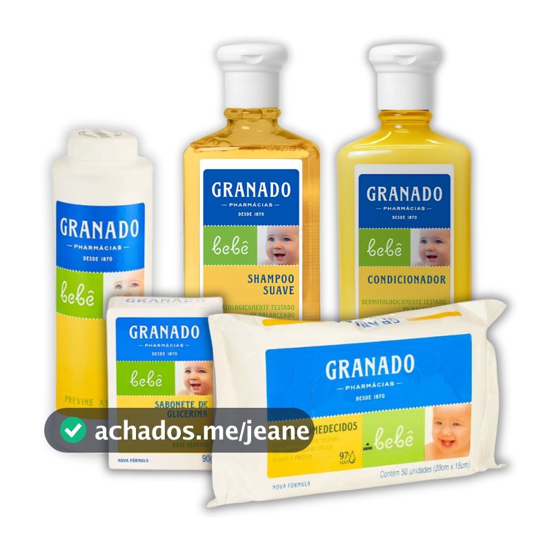Kit Banho Granado Bebe Tradicional Completo 5 Produtos Presente 250ml