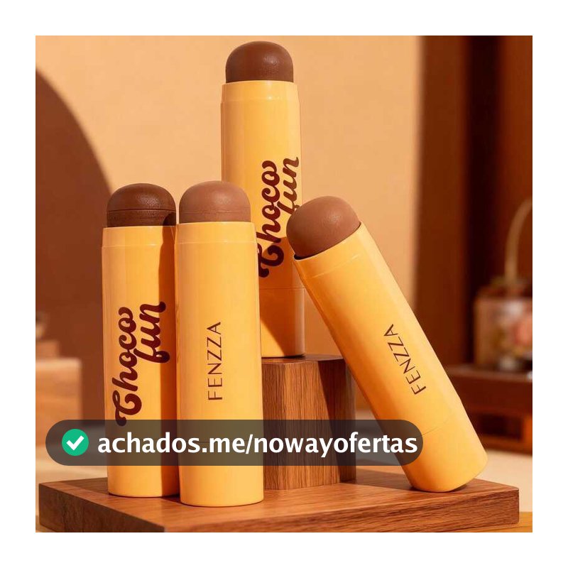 Contorno Stick Choco Fun Fenzza Nova Coleção - Contorno Facial em Bastão para Definição Perfeita FZ27009