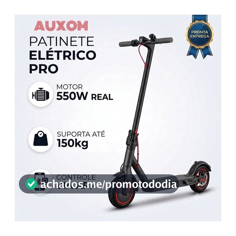 Patinete Elétrico Scooter Para Adultos 550W Capacidade de Carga de 150KG