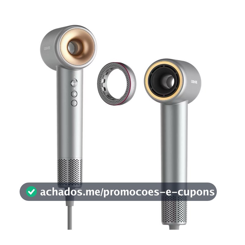 Secador de Cabelo Profissional Alta Velocidade 110000RPM Íons Negativos Secagem Rápida Silencioso 110V