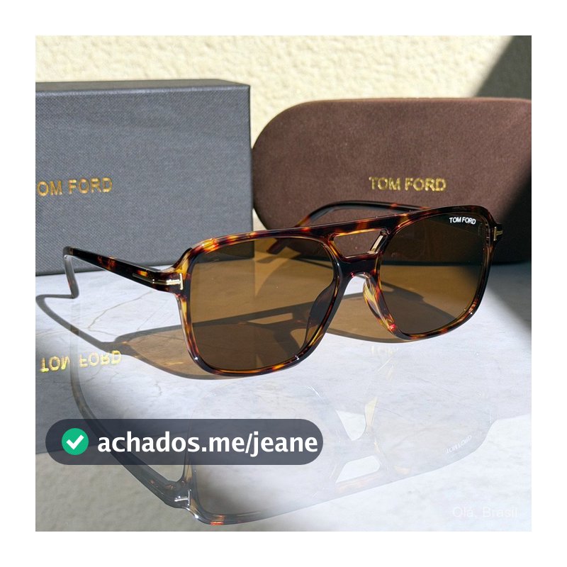 Óculos de sol de feixe duplo em forma de T quadrado Fashion unissex 4ENR