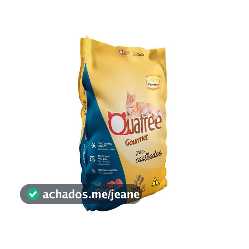 Ração Quatree Gourmet Castrados Delícias do Mar 10,1 kg