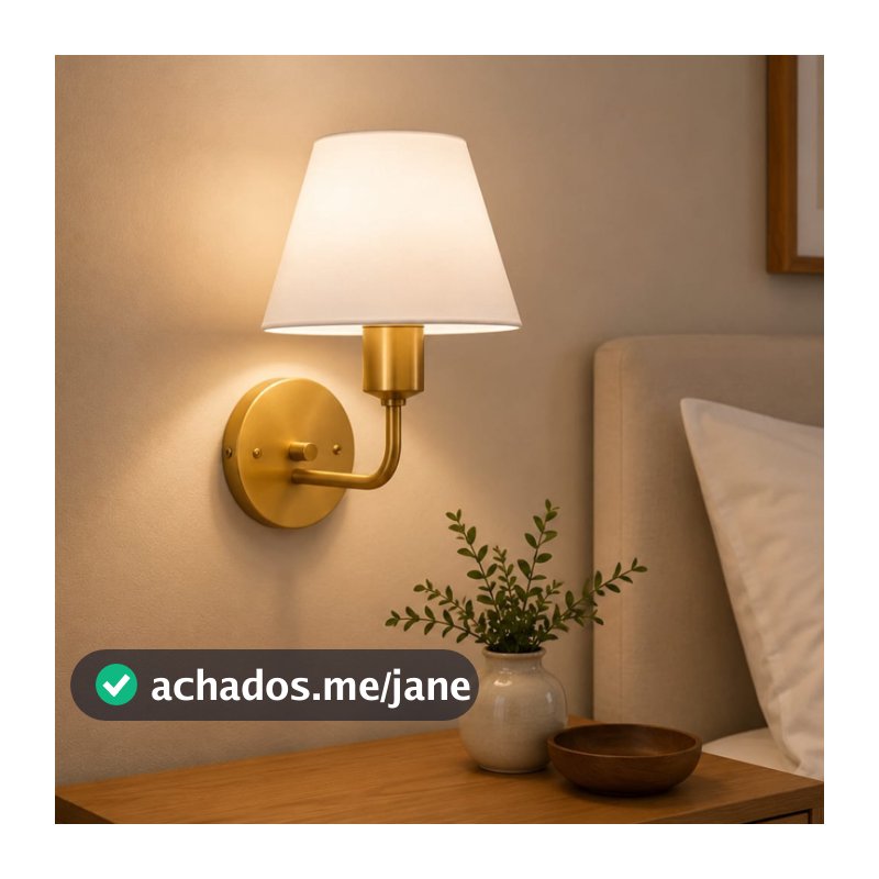 Arandela Vintage Charm Luxo para Quarto Sala Hall Cabeceira E27
