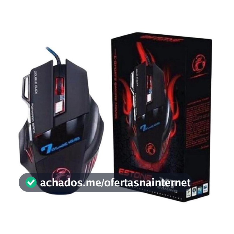 Mouse gamer para jogo computador 3200dpi com LED laser X7 USB Botões Profissional