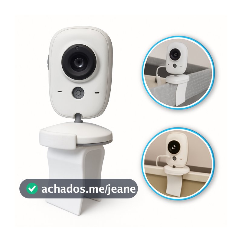 Suporte de Babá Eletrônica Para Berço Universal Ajustável Flexível Monitor Bebê