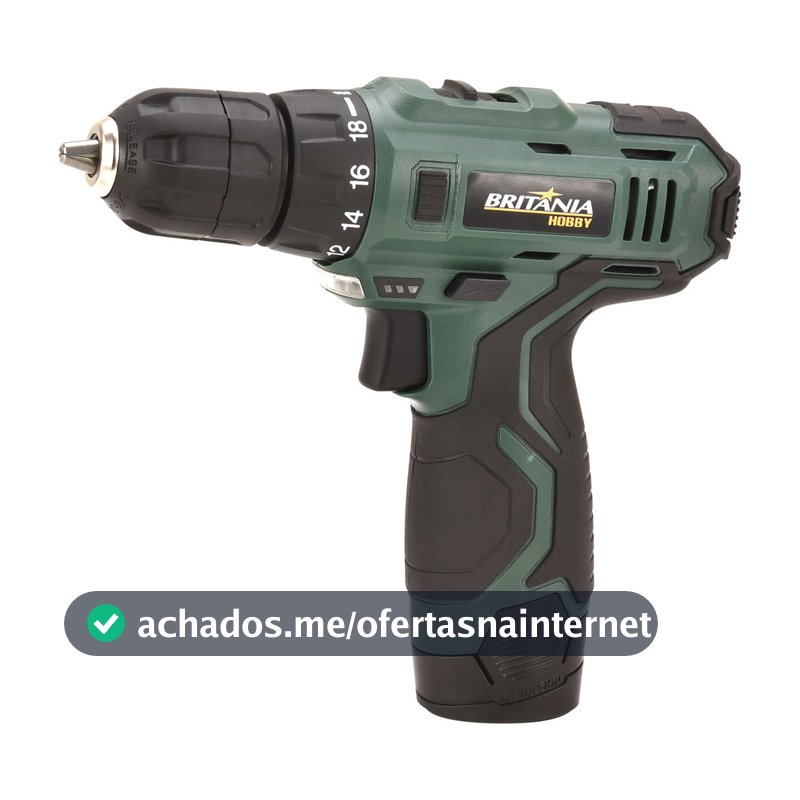 Parafusadeira e Furadeira Britânia Hobby BPF03M Com Estojo