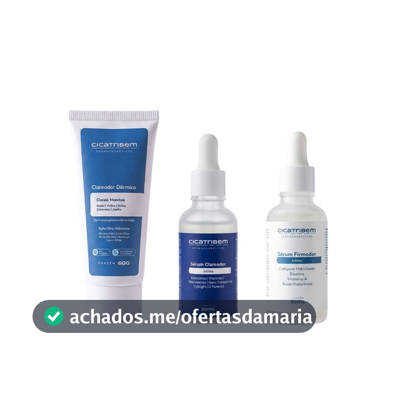 Cicatribem Clareamento Total Sérum Clareador & Clareador Dérmico 60g + Firmador Íntimo de Brinde