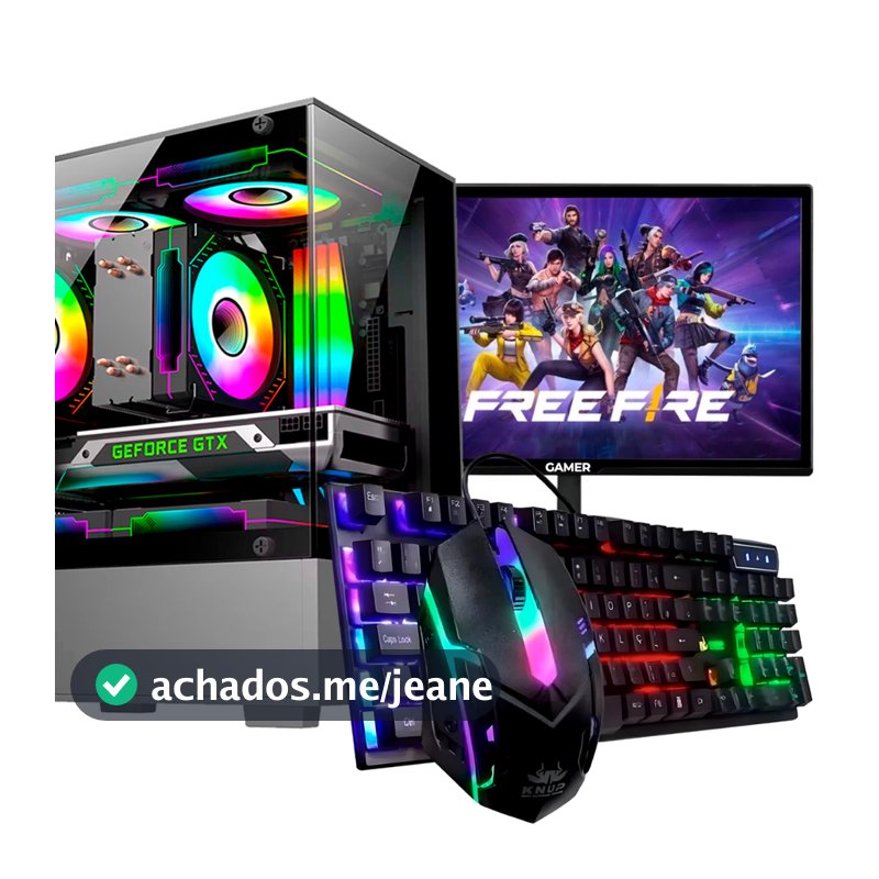 Cpu Gamer I7 8gb Ssd 240gb + Wifi + GT 210 1GB Nvidia + Monitor 19 Gamer Ultra Profissional