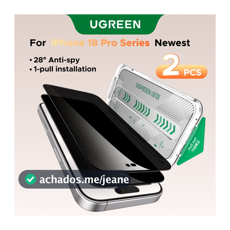 Protetor De Tela De Vidro UGREEN Filmes HD Temperado Para iPhone 18/17 Pro Max