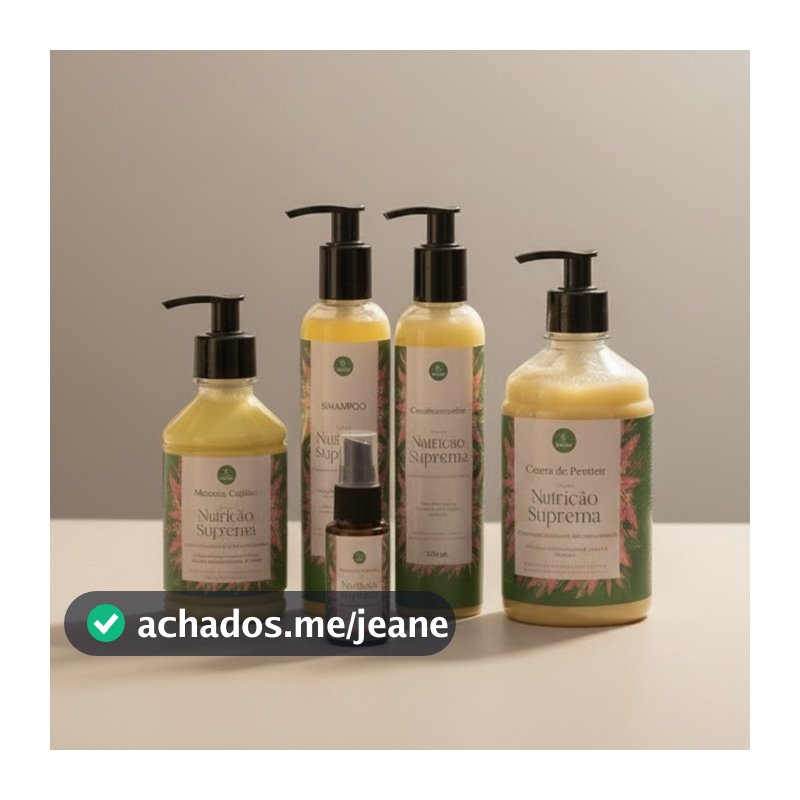 KIT COMPLETO DA LINHA NUTRIÇÃO SUPREMA ECOLITA – CUIDADO COMPLETO PARA SEUS CABELOS