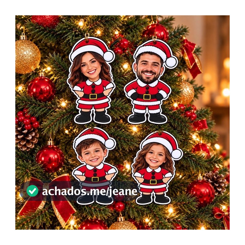 enfeites de Natal com foto decoração Natal personalizado com fotos decoracao  Natal  lembrança de Natal