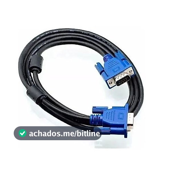 Cabo Vga/Vga Monitor Projetor Lcd Pc Tv 1.5Metro - GTI