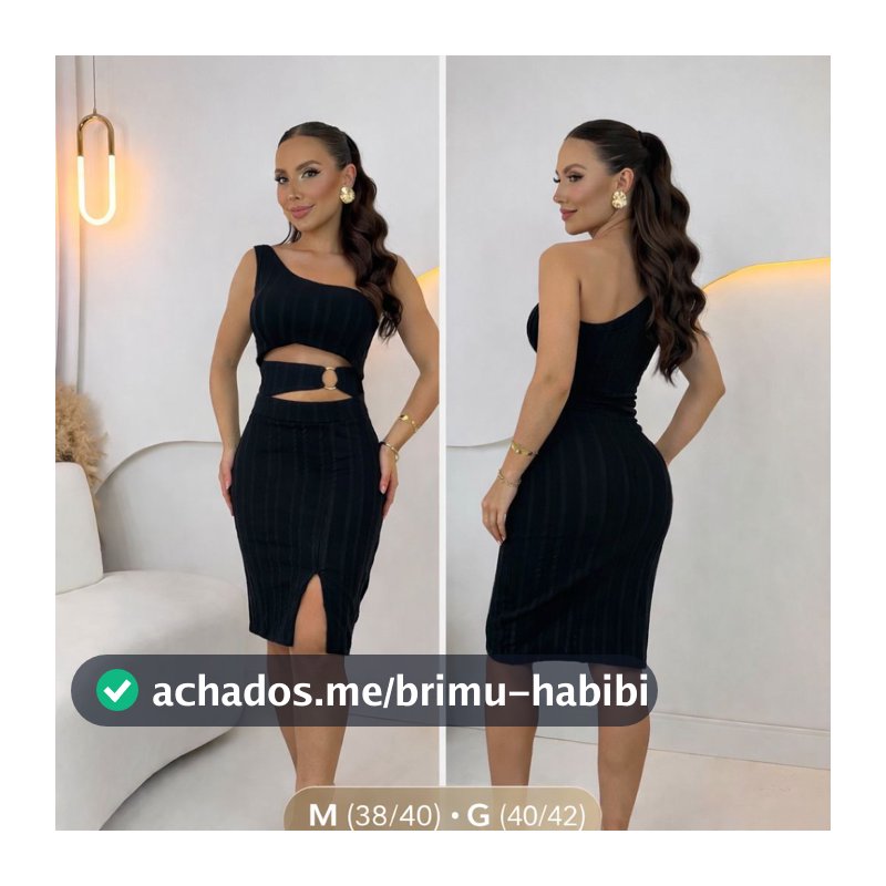 Vestido Feminino Fenda Com Bojo Nula Manga Montaria PREMIUM