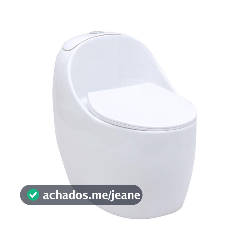 Vaso Sanitário Monobloco Caixa Acoplada Privada Aquarela Pingoo - Branco