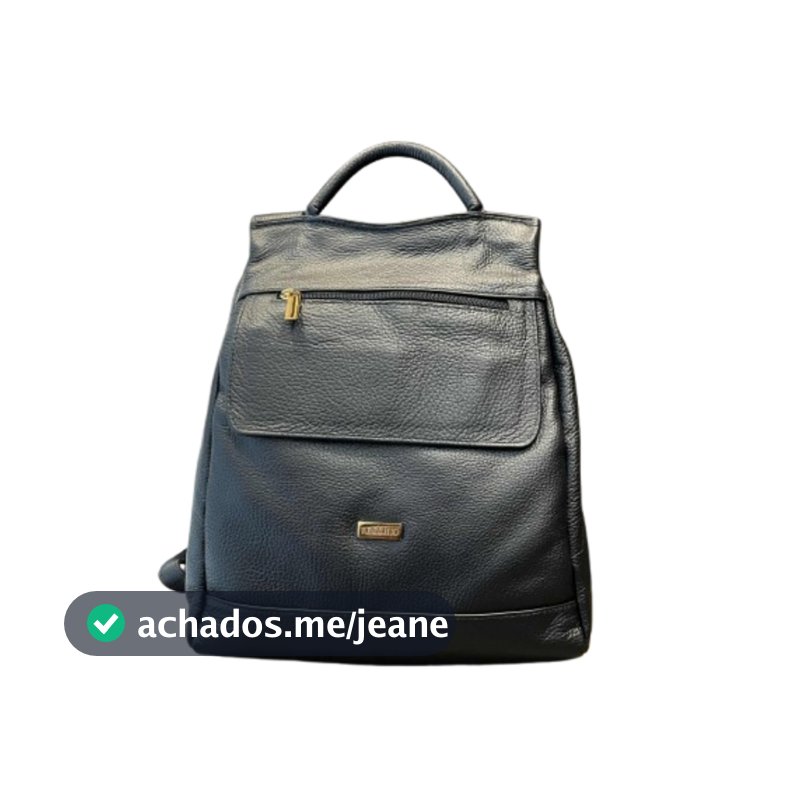Mochila Antifurto Pequena em Couro Legítimo Feminina Elegante