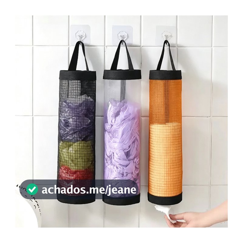 Organizador de sacolas de compras Bolsa Organizadora De Plástico Para Armazenamento De Sacolas De Cozinha