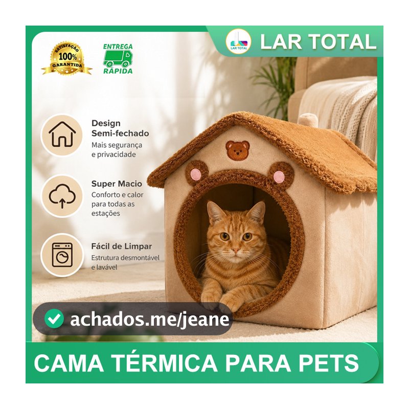 Casinha aconchegante para gatos, cama de pelúcia, ninho macio para pets