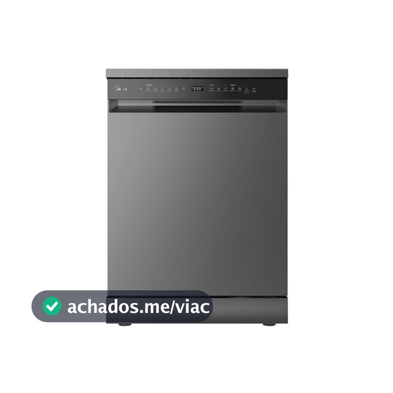 Lava Louças 14 Serviços Touch Plus Cinza Midea