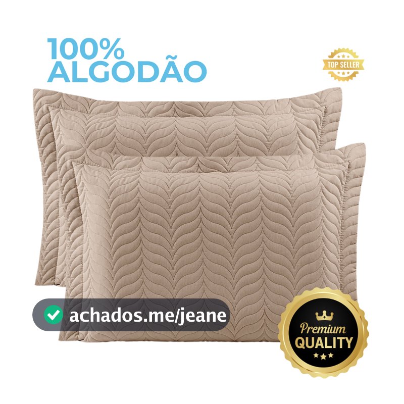 Porta Travesseiro 100% Algodão Capa de Travesseiro Matelado Com Zíper Debrum Macio Conforto Proteção
