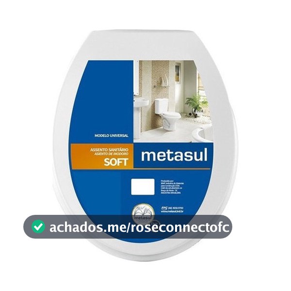 Tampa De Privada Assento Sanitário Universal Soft Oval Bco
