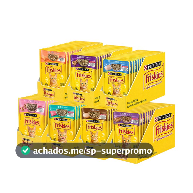 Ração Úmida Friskies 85g - Caixa com 15 unidades