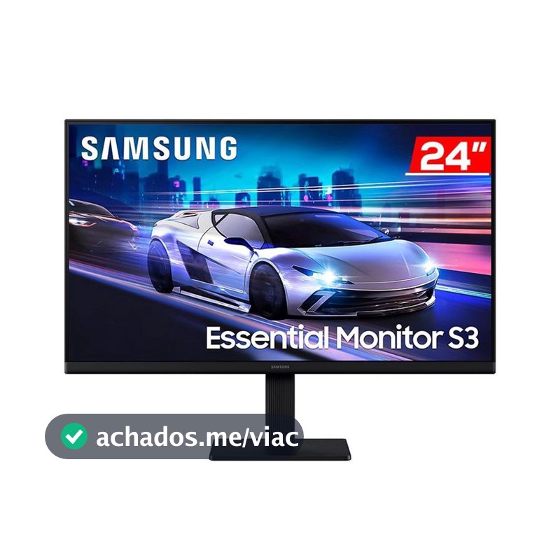 Monitor Samsung 24 Essential S3 FHD IPS 120HZ 5MS, 2 HDMI, Super Fino, 3 Side Boardless, LS24F320GALMZD
