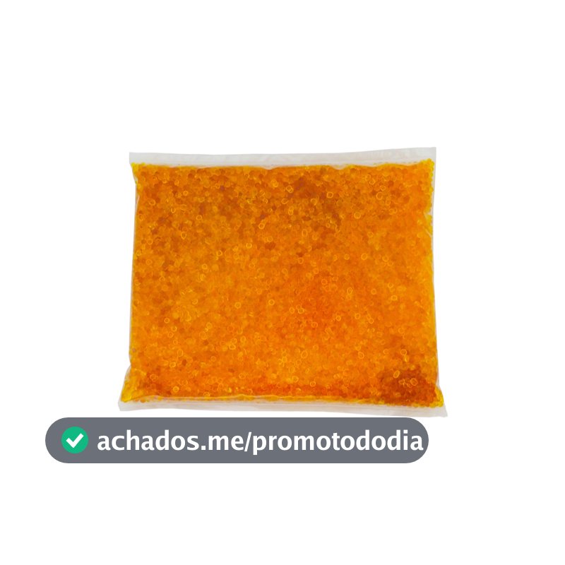 Pacote com 1kg Silica Gel  Laranja 4-8mm